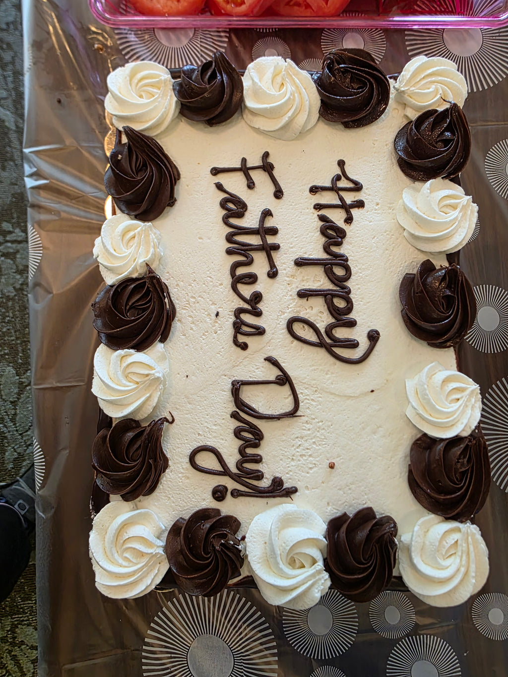 One tier cake