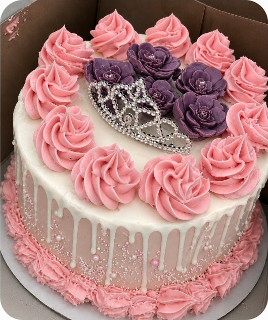 One tier cake