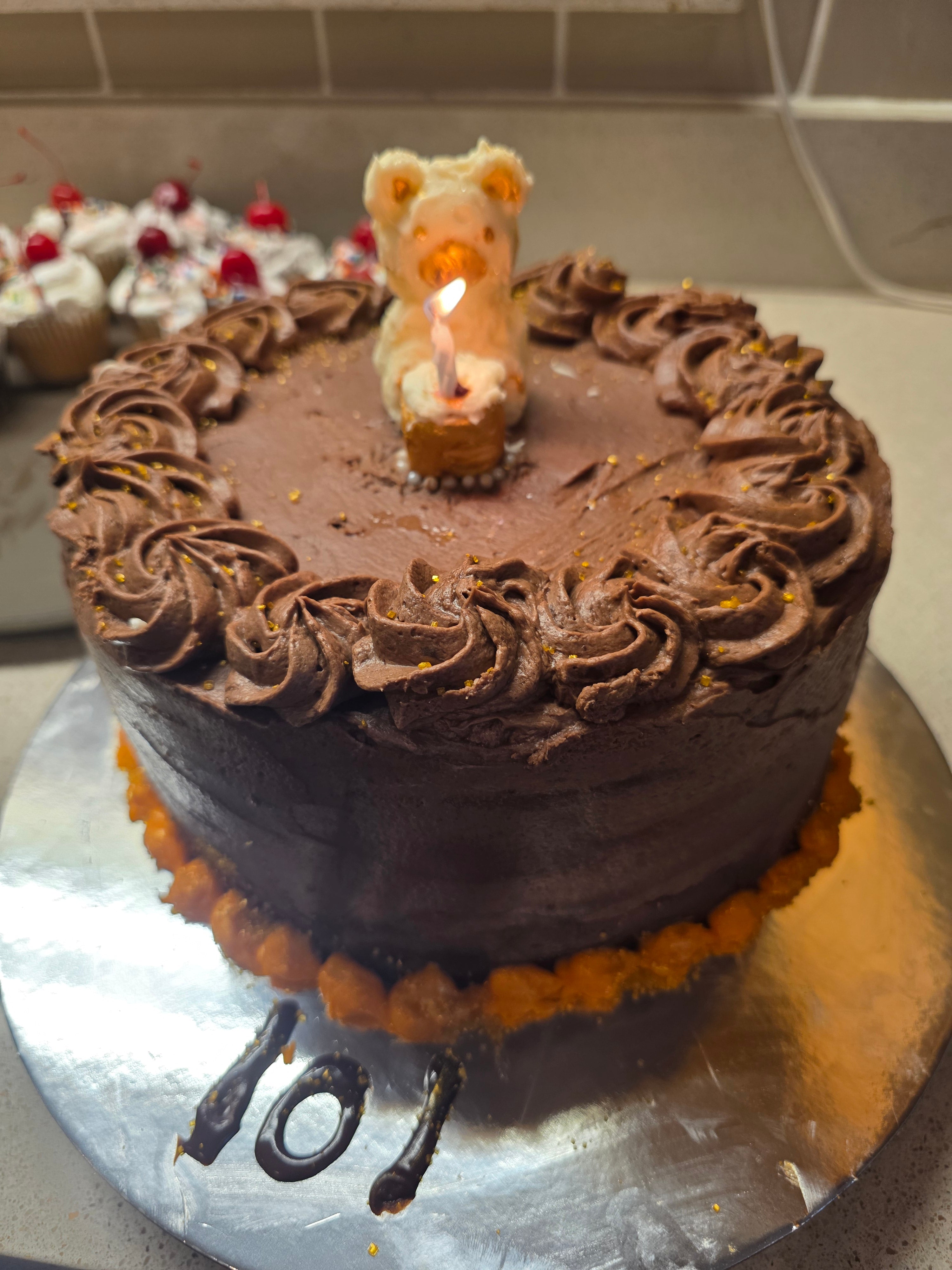 One tier cake